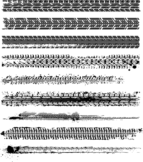 Different Tire Impression vector 02