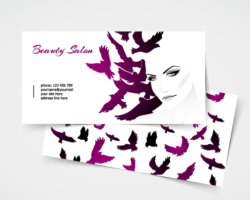 vector material exquisite business cards business beauty 