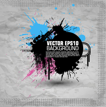ect with grunge background vector 02 Fashion splash effect with grunge background vector 02
