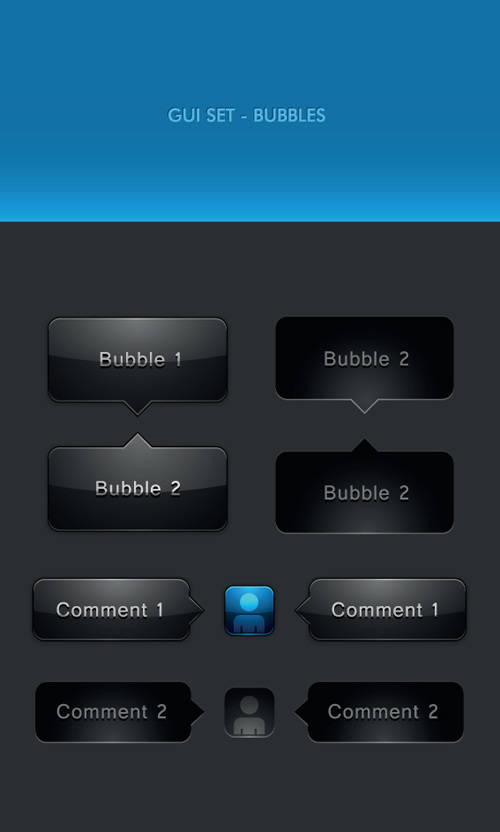 web button button blue black 