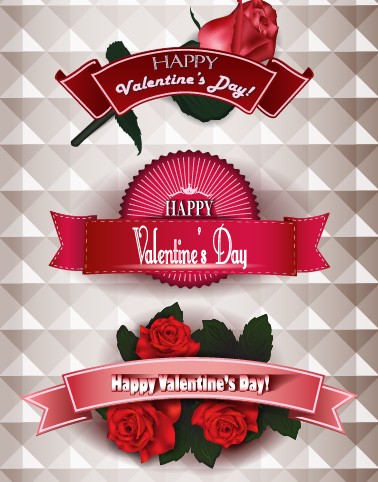 Valentine day valentine ribbon happy creative banner 