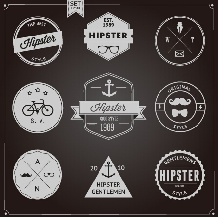 labels label hipster badges badge 