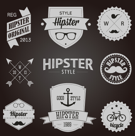 labels label hipster badges badge 