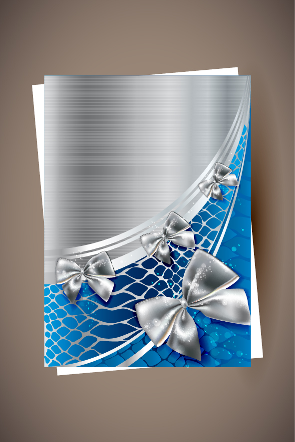Shiny Holiday cards vector 04