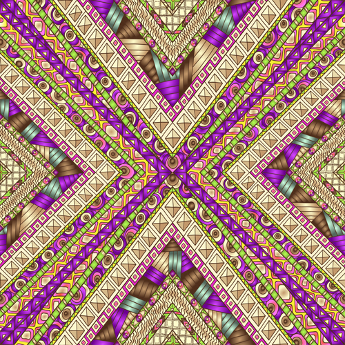 Luxury antique patterns seamless vector 03