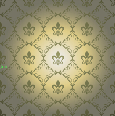 Luxury crown vector seamless pattern vector 03
