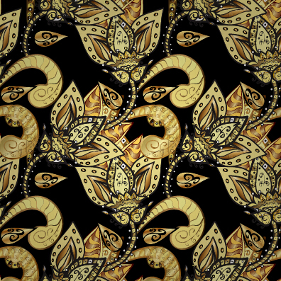 Luxury ornament floral pattern seamless vecrtor 15
