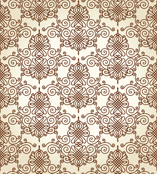 Set of Seamless Ornament pattern design vector 05