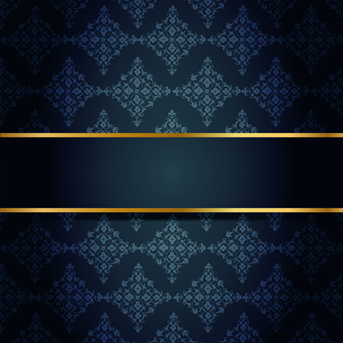 Ornate VIP gold background art vector 02