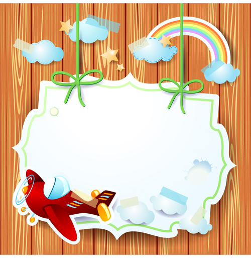 Cartoon Paper Cards vector graphics 04