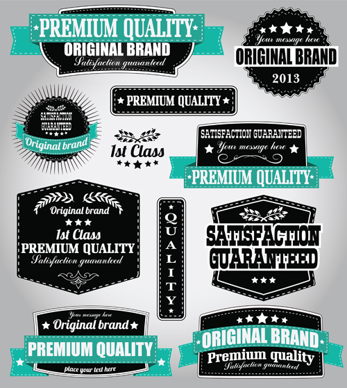 Retro font quality premium labels label height 