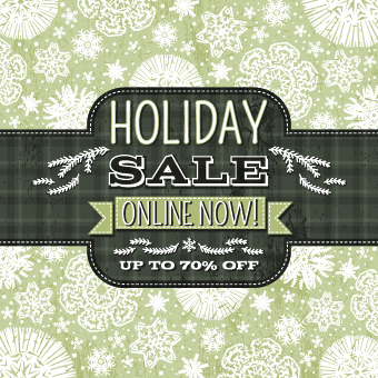 Christmas big sale creative design vector background set 05