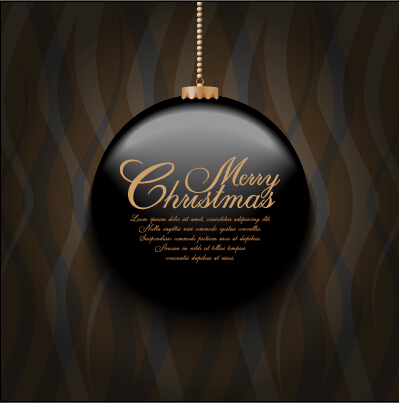 Set of christmas ball creative vector design 02