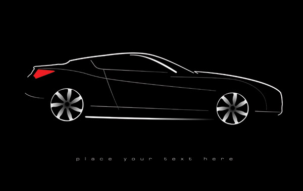 ar black background design vector 02 Shiny car black background design vector 02
