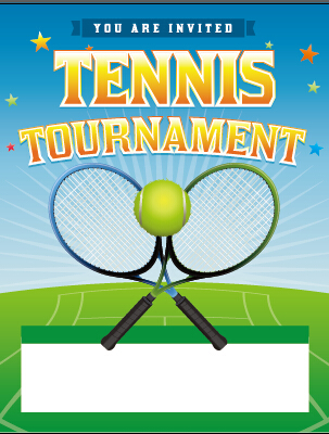 Vector poster sports tournament design set 01