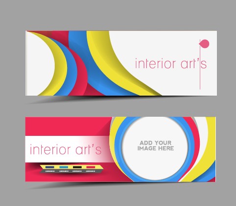 Stylish elements banners vector 01