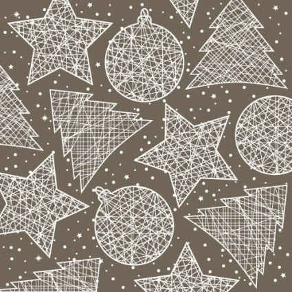 Christmas decorations lines vector Christmas decorations lines vector