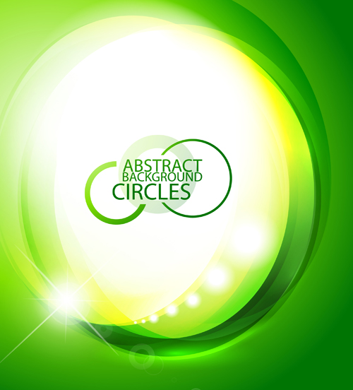 Green eco elements Background vector 03