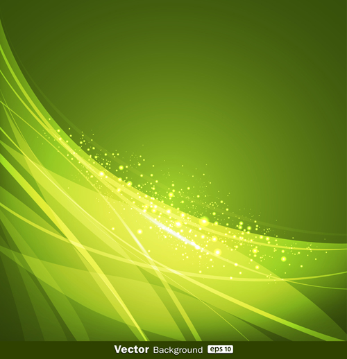 Spring Elements with Green background 05
