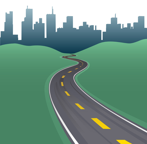 Different Road design vector 03
