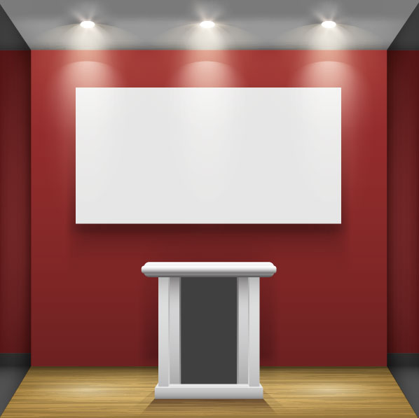 Exhibition Booth Window free vector 04