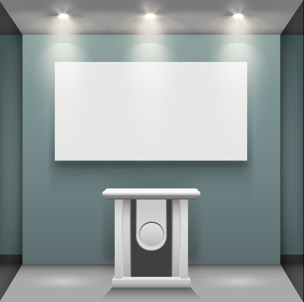 Exhibition Booth Window free vector 05
