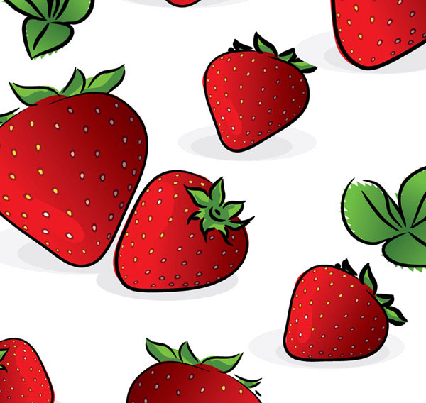 Set of Various vivid fruits vector 03