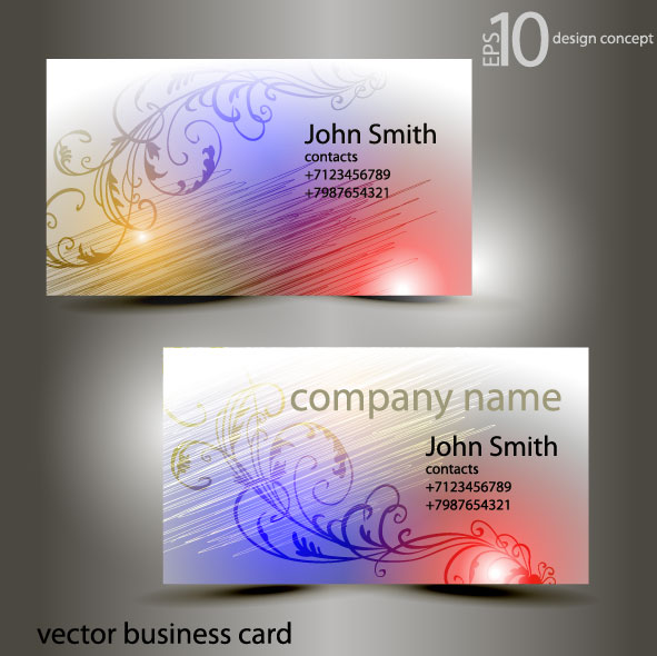 shiny cards card business abstract 