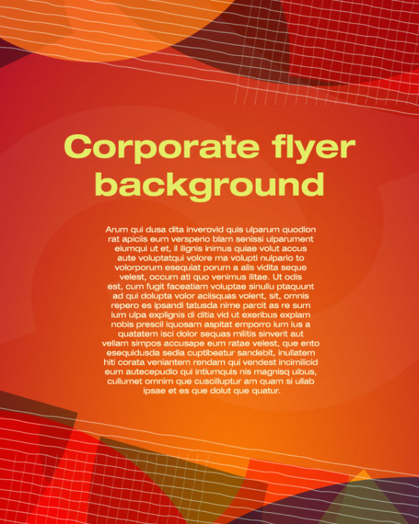 flyer cover corporate 