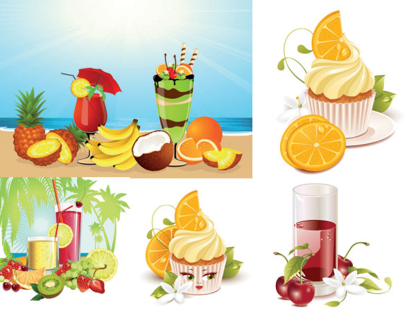 Drink ice cream vector art