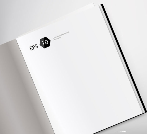 Set of Album and magazine template blank page vector 02