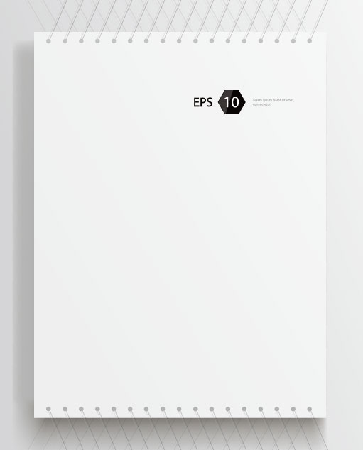 Set of Album and magazine template blank page vector 07