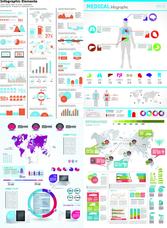 Analysis of information graphics vector Graphic
