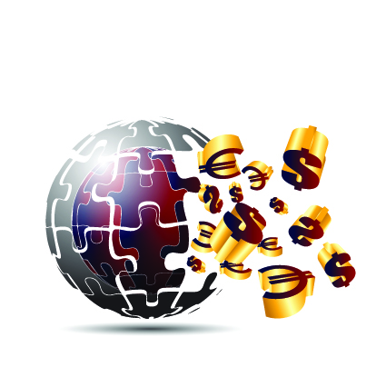 Vector 3D Business background 04