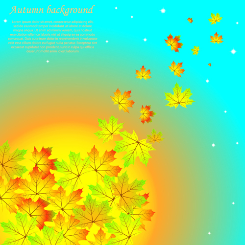 beautiful background vector background autumn 