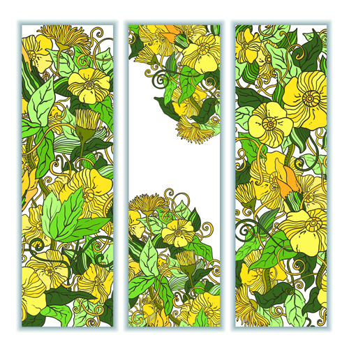 sketch floral beautiful banners banner 