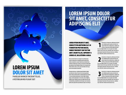 template flyer cover business brochure 