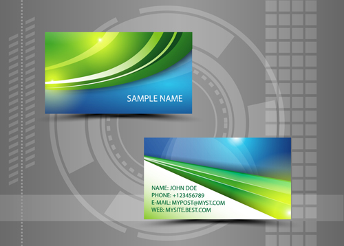 modern business cards business abstract 