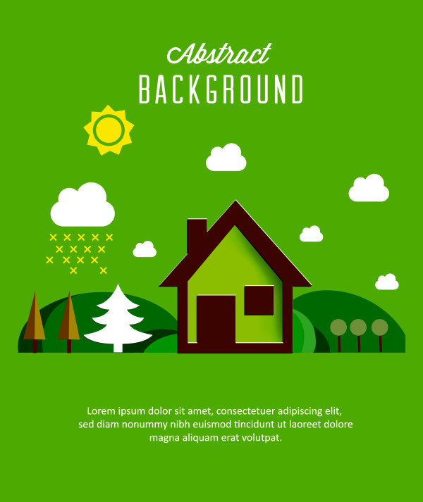 vector material nature material cartoon background vector background 