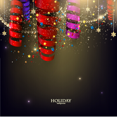 ribbon paper holiday colored background 