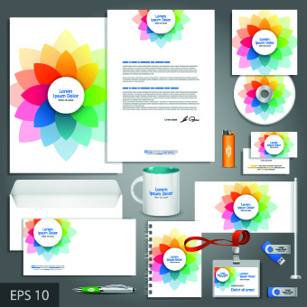 Vector Corporate identity template kit 01