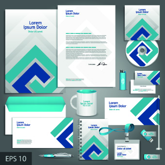 Vector Corporate identity template kit 02