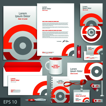 Vector Corporate identity template kit 03