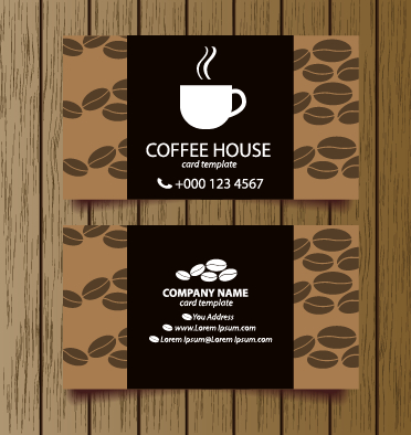 creative Coffee house coffee business cards 