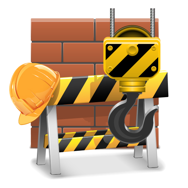 Creative construction sign with tool vector 06