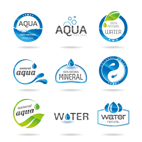 water material logos creative 