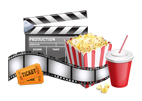 Different Film and movie mix vector 04
