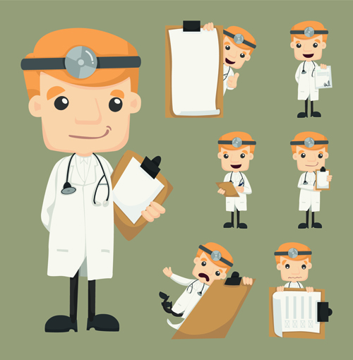 funny doctor character vector character 