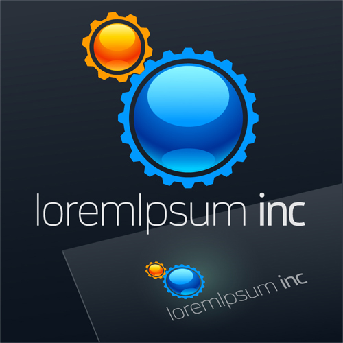 Huge collection of company logos creative vector 23