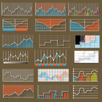 Infographic with diagrams elements design illustration vector 02